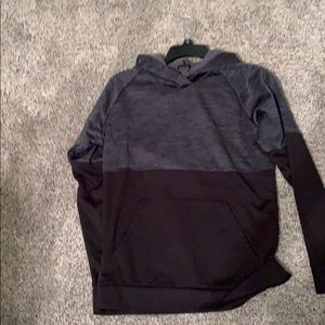 Grey and black sweat shirt